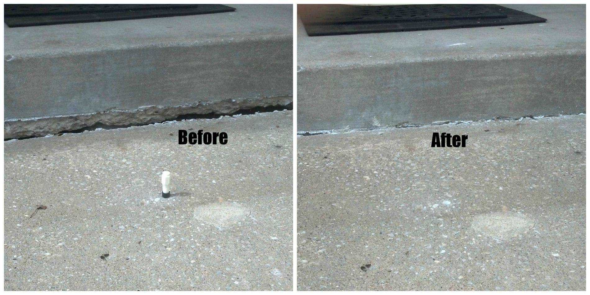 Concrete Patio/ Porch Repair Mudjacking Foam