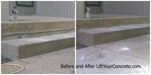 Are your front steps sinking? Concrete Raising Systems