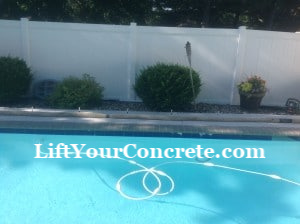 Pool deck polyjacking is a high tech process for concrete repair and concrete lifting. Call the pool deck repair experts at Concrete Raising Systems 7318 N Donnelly Ave. Kansas City,MO 64158.