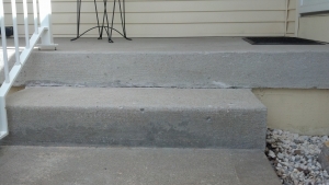 Concrete Porch repair after                 