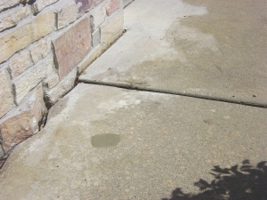 Sidewalk repair after              